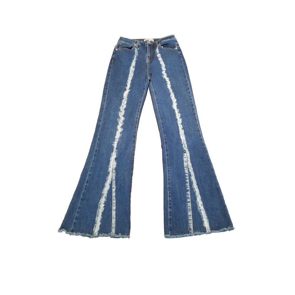 I.Am.Gia Jeans Women's Size M Savannah Mid Rise Flare Medium Wash Stripe (26×31)